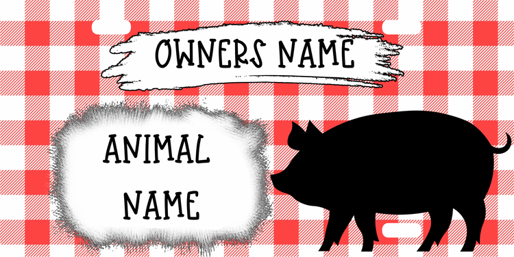 Show Pig Stall Sign