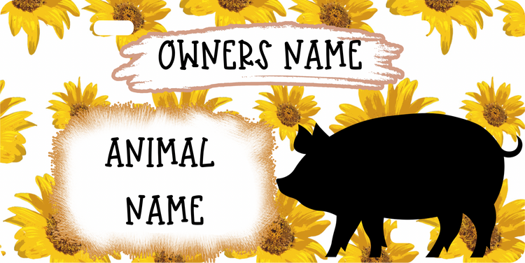 Show Pig Stall Sign