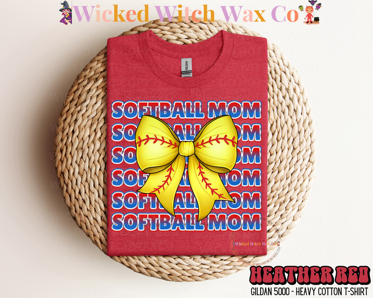 Softball Coquette Bow T-Shirt