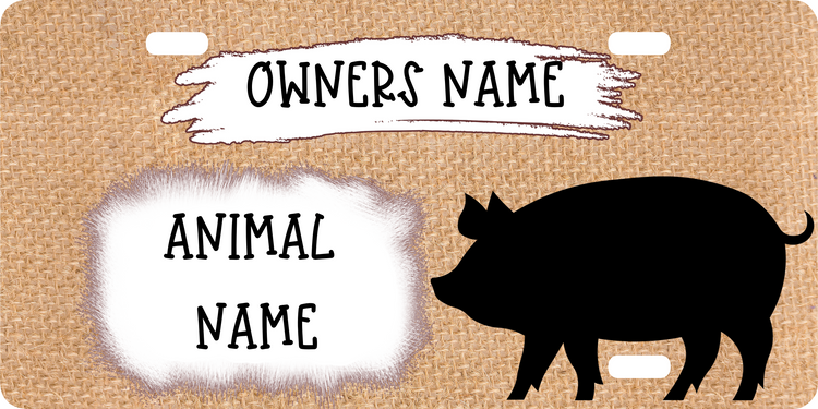 Show Pig Stall Sign