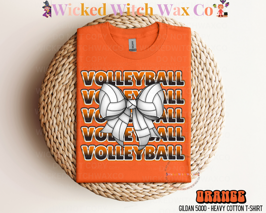 Volleyball Coquette Bow T-Shirt