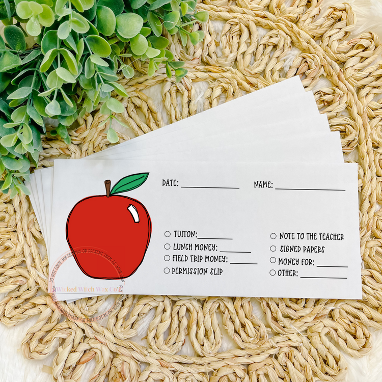 Personalized - School Themed - Printed Envelopes - #10 Size