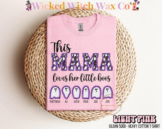 Mama -Mimi - Nana - Etc.. loves her little Boos Ghost T-Shirt