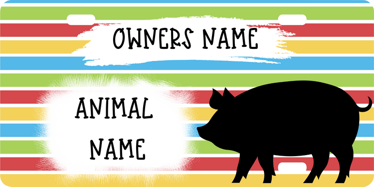 Show Pig Stall Sign