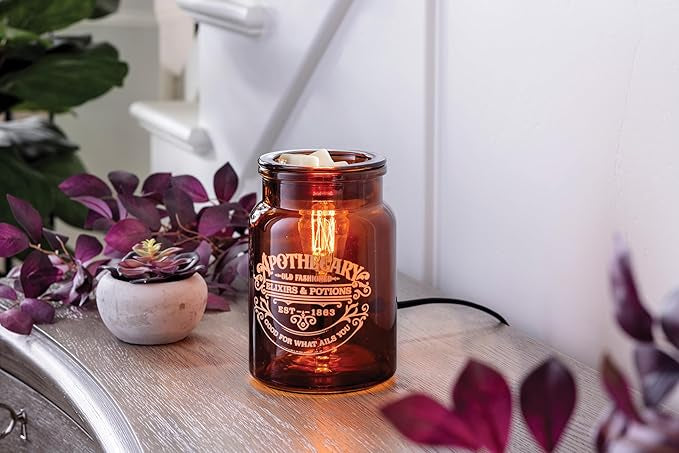 Apothecary Amber Glass Warmer/Melter