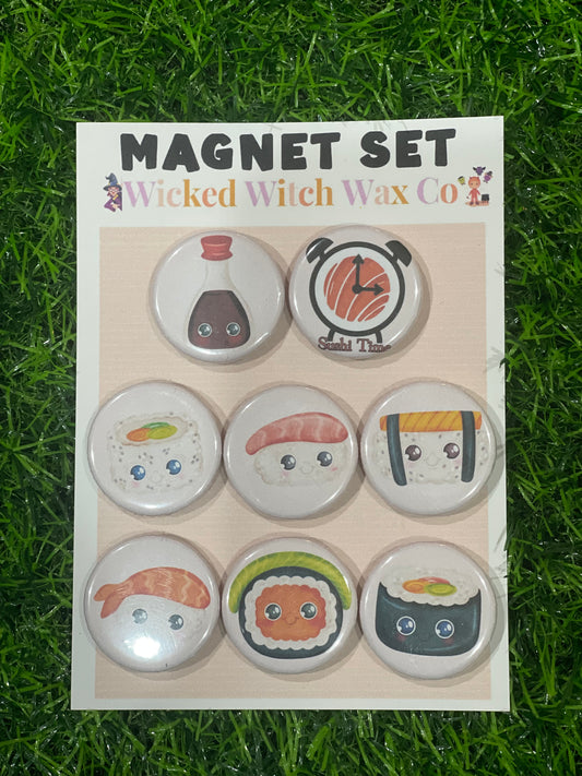 Watercolor Sushi - Magnet Set