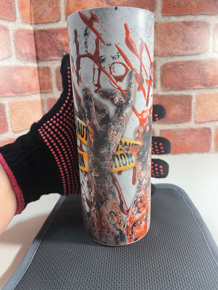 Zombie Crime Scene Tumbler